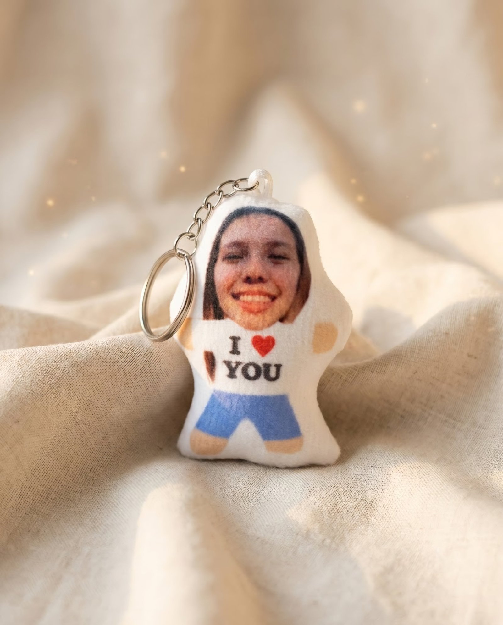 Llavero Cojín Personalizado con Foto — Accesorio Hecho a Mano MINU